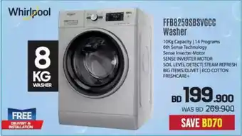 Sharaf DG Whirlpool FFB8259SBSVGCC Washer offer