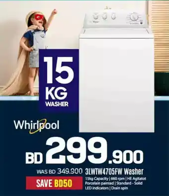 Sharaf DG Whirlpool 3LWTW4705FW Washer offer