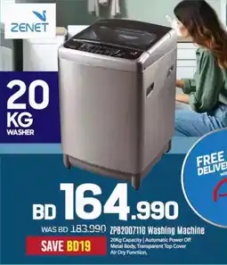 Sharaf DG Zenet ZPB200711G Washing Machine offer