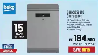 Sharaf DG Beko BDEN38523XQ Dishwasher offer