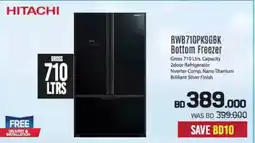 Sharaf DG Hitachi RWB710PK9GBK Bottom Freezer offer