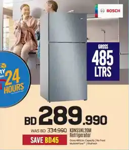 Sharaf DG BOSCH KDN55NL20M Refrigerator offer