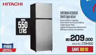 Sharaf DG Hitachi HRTN6443SXGF Refrigerator offer