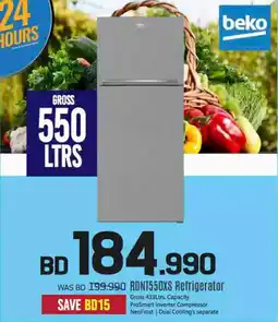 Sharaf DG Beko RDNT550XS Refrigerator offer