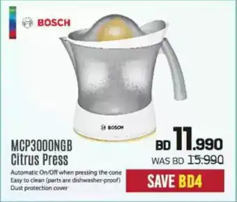 Sharaf DG BOSCH MCP3000NGB Citrus Press offer