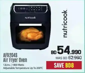 Sharaf DG Nutricook AF9204S Air Fryer Oven offer