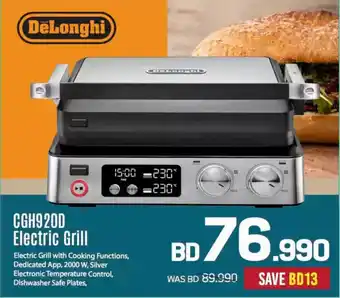 Sharaf DG DeLonghi CGH920D Electric Grill offer