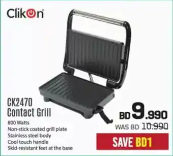 Sharaf DG Clikon CK2470 Contact Grill offer