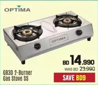 Sharaf DG Optima GB30 2 Burner Gas Stove SS offer