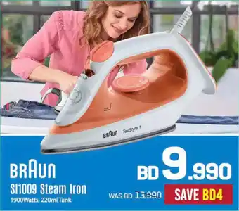 Sharaf DG Braun SI1009 Steam Iron offer