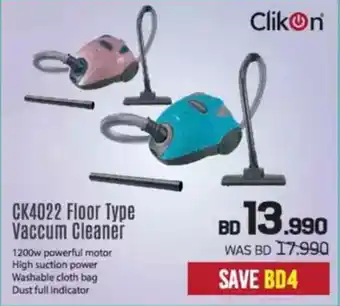 Sharaf DG Clikon CK4022 Floor Type Vaccum Cleaner offer