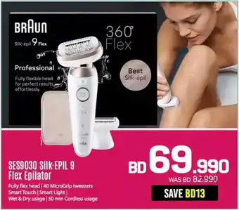 Sharaf DG Braun Silk Epil 9 Flex Epilator offer