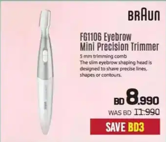 Sharaf DG Braun FG1106 Eyebrow Mini Precision Trimmer offer