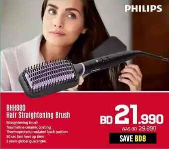 Sharaf DG Philips BHH880 Hair Straightening Brush offer