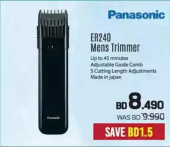 Sharaf DG Panasonic ER240 Mens Trimmer offer