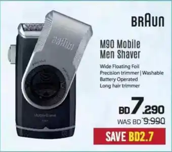 Sharaf DG Braun M90 Mobile Men Shaver offer