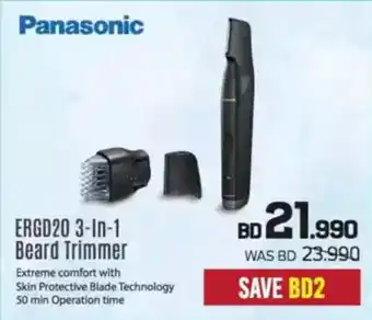 Sharaf DG Panasonic ERGD20 3 In 1 Beard Trimmer offer