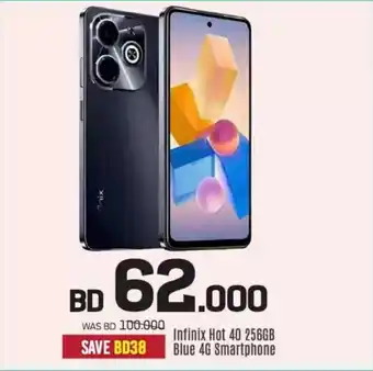 Sharaf DG Infinix Hot 40 256GB Blue 4G Smartphone offer