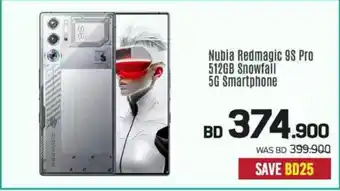 Sharaf DG Nubia Redmagic 98 Pro 512GB Snowfall 5G Smartphone offer