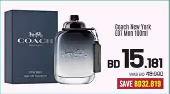 Sharaf DG Coach New York EDT Men offer