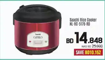 Sharaf DG Saachi Rice Cooker NL RC 5176 RD offer