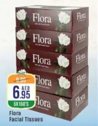 West Zone Supermarket Flora Facial Tissues offer