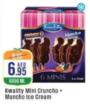 West Zone Supermarket Kwality Mini Cruncho + Muncho Ice Cream offer