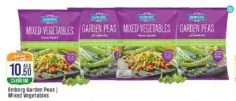 West Zone Supermarket Emborg Garden Peas Mixed Vegetables offer