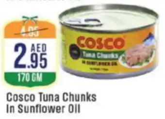 West Zone Supermarket Cosco Tuna Chunks In Sunflower Oil offer