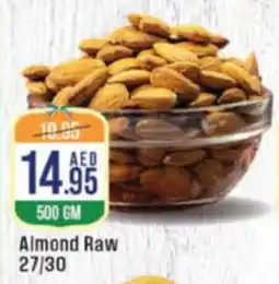 West Zone Supermarket Almond Raw 27/30 offer