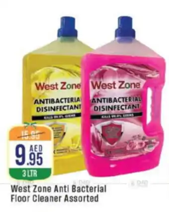 West Zone Supermarket West zone anti bacterial floor cleaner offer