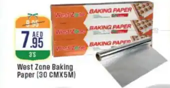 West Zone Supermarket West Zone Baking Paper offer