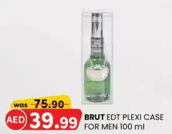 KM Trading Brut edt plexi case for men offer