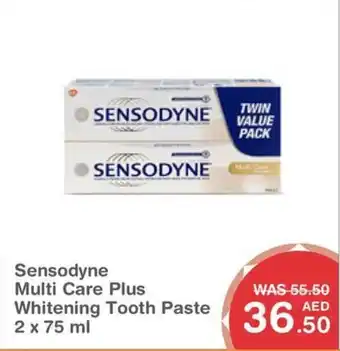 Choithrams Sensodyne  multi care plus whitening tooth paste offer