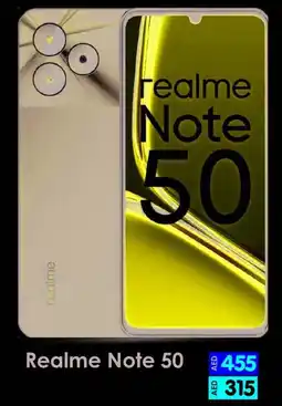 Amber Realme Note 50 offer