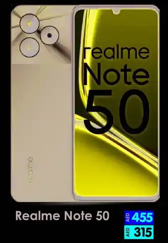 Amber Realme Note 50 offer