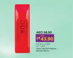 Lulu Hypermarket Colour Me EDP Red For Women offer