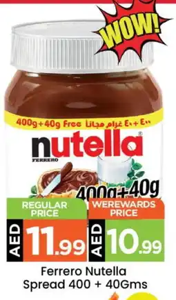 Mark & Save NUTELLA Chocolate Spread offer