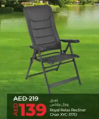 Lulu Hypermarket Royal Relax Recliner Chair XYC-317D offer