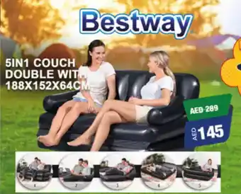 Lulu Hypermarket Bestway 5-in-1 Couch Double with offer