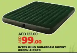 Lulu Hypermarket Intex King Durabeam Downy Green Airbed offer