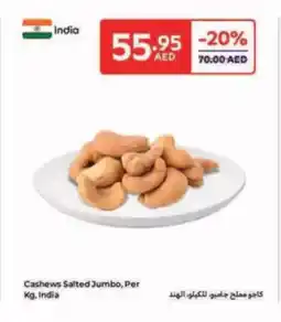 Carrefour Cashews Salted Jumbo offer