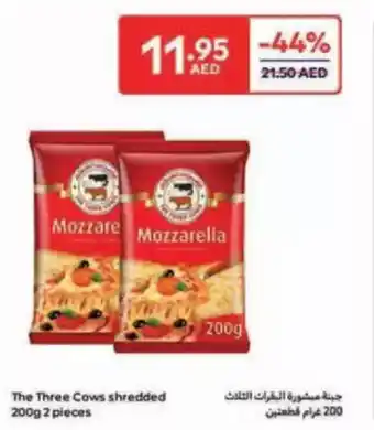 Carrefour The Three Cows shredded offer