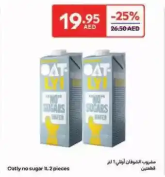 Carrefour Oatly no sugar offer