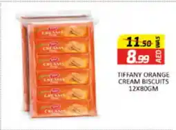 Al Madina Tiffany orange cream biscuits offer