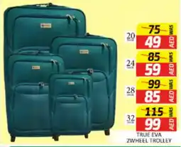 Al Madina True eva zwheel trolley offer