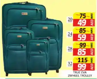 Al Madina True eva zwheel trolley offer