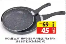 Al Madina Homeway HW3458 Marble Fry Pan Set offer