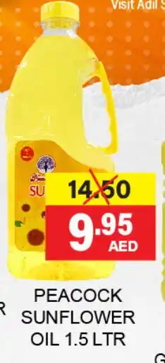 Adil Supermarket PEACOCK Sunflower Oil offer