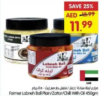 Gala Supermarket Farmer labneh ball plain/zattar/chilli with oil offer